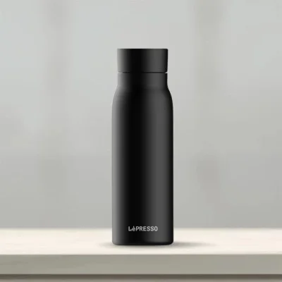 LePresso 600ml Smart Hydration Vacuum Bottle